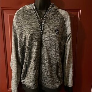 Ron Jon Men's Gray Zip-Up jacket super soft inside! Note added small zip pocket